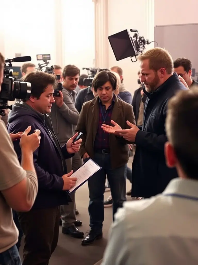 A photograph of a rehearsal session, showing actors practicing their lines and stage movements, highlighting the preparation behind CTD's performances.